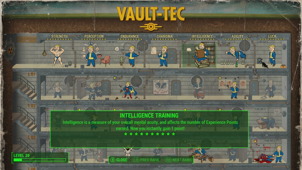 How to add special points fallout 4